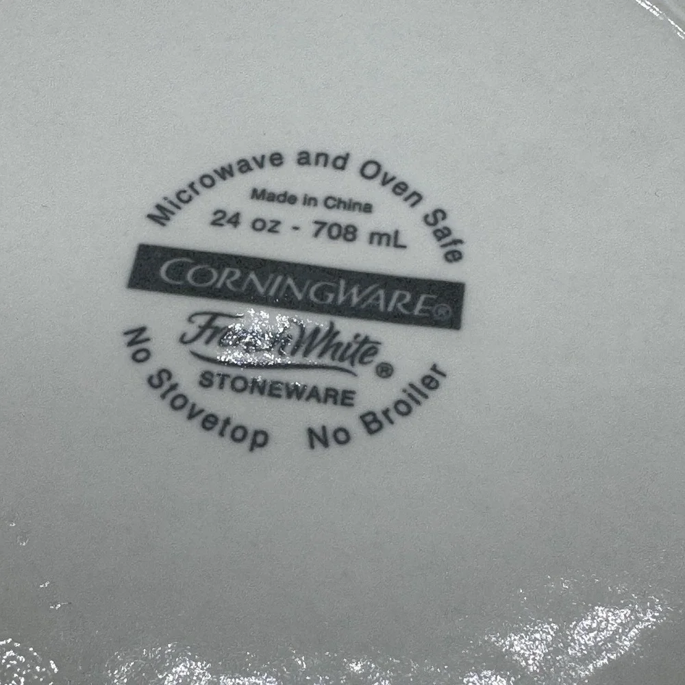 CorningWare French White Set of 3 Baking Dishes Casseroles 24oz 16oz 7oz